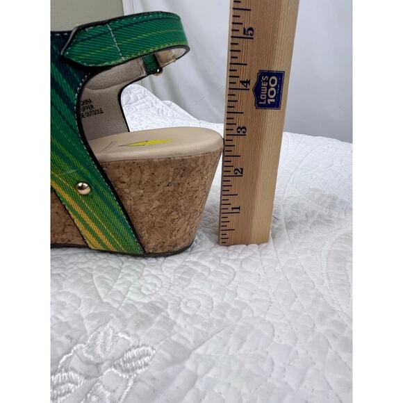 Volatile Womens 7 Multicolored Picadillo Wedge Serape Slingback Summer Sandal - Picture 4 of 12